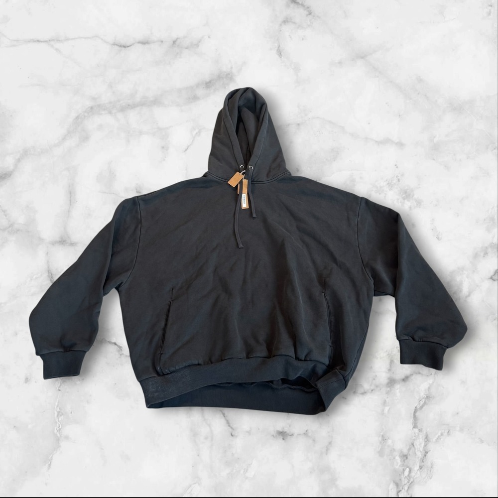 SKIMS Heavy Fleece Hoodie Washed Onyx Mens XL PL-PLO-8699M Oversized Pullover